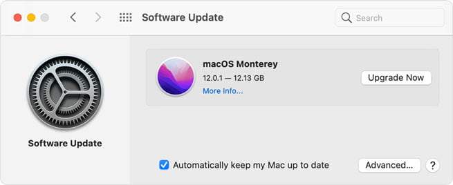 MacBook System Update