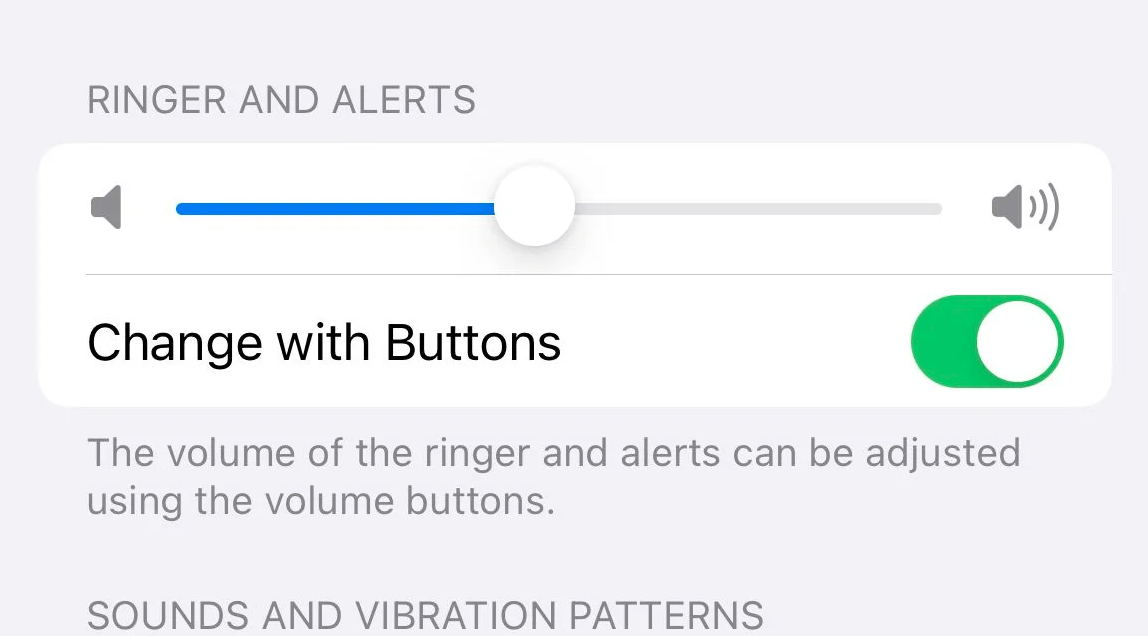 iPhone volume buttons are enabled