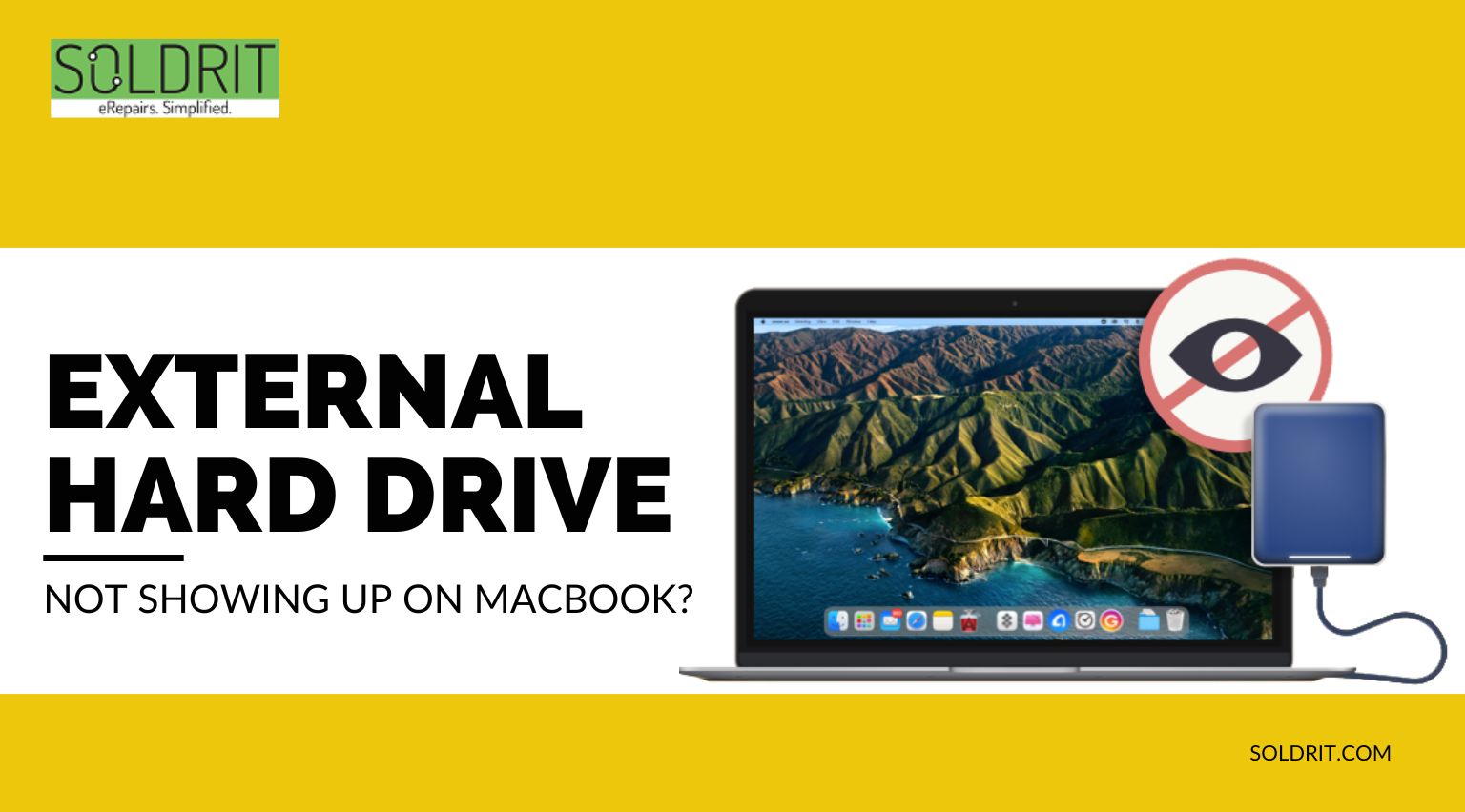 External Hard Drive Not Showing Up On MacBook?