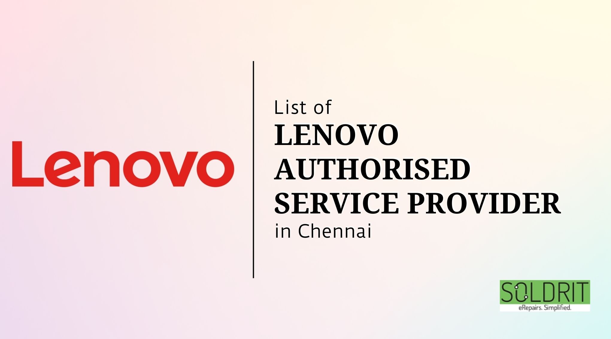 List of Lenovo Authorised Service Centers in Chennai