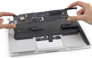 View of MacBook Logic Board Repair at Soldrit - Soldrit